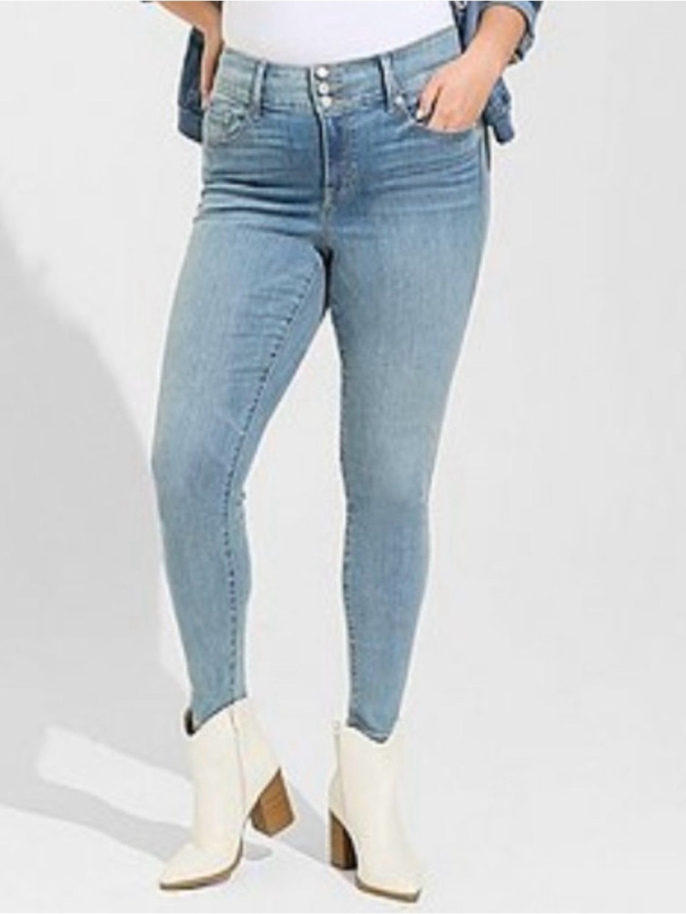 Torrid Denim Jegging Super Stretch Skinny Ankle 24P Super Soft so comfortable - Picture 4 of 13